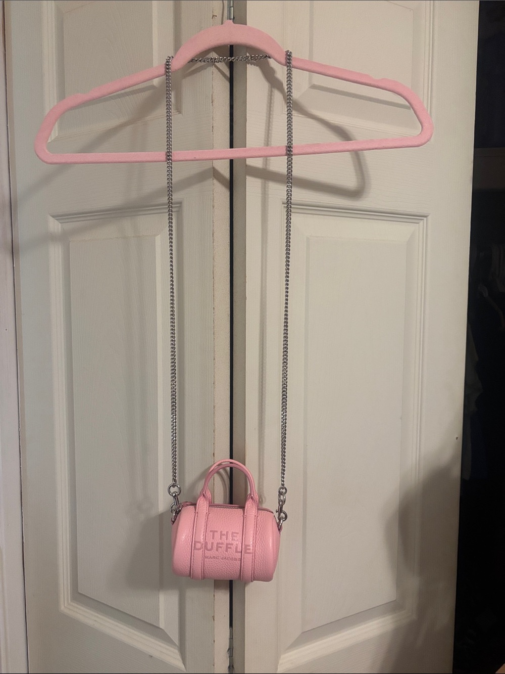 Marc Jacobs Mini Barrel Bag with Silver Chain
